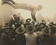 World War I soldiers having fun before the war